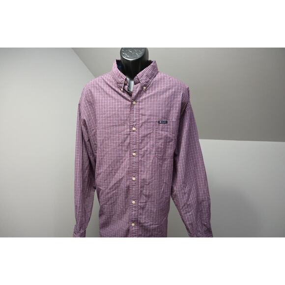Chaps Ralph Lauren Dress Shirt Plaid Easy Care Mens Size 3XB 3XL Big - Picture 3 of 10